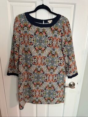 J. CREW Floral Mosaic Shift Dress